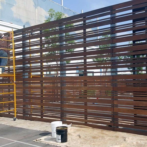 Unique Metal Horizontal Fence Design Ideas