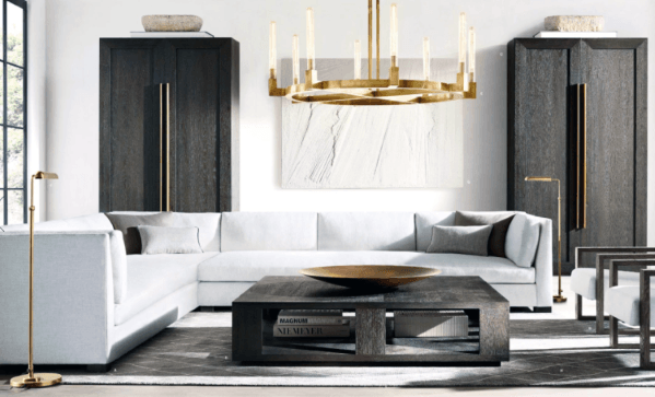 Unique Round Gold Led Tubes Chandelier Living Room Lighting