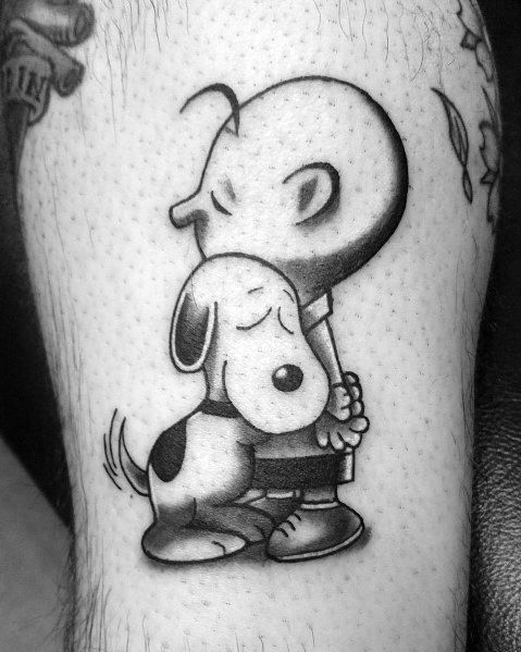 70 Snoopy Tattoo Ideas For Men  Peanuts Pet Beagle Designs  Snoopy tattoo  Tattoos Cool tattoos