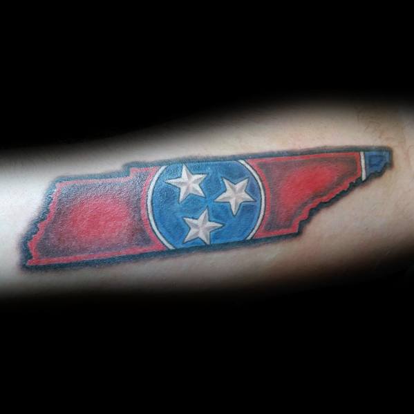 Unique Tennessee Flag Tattoos For Men