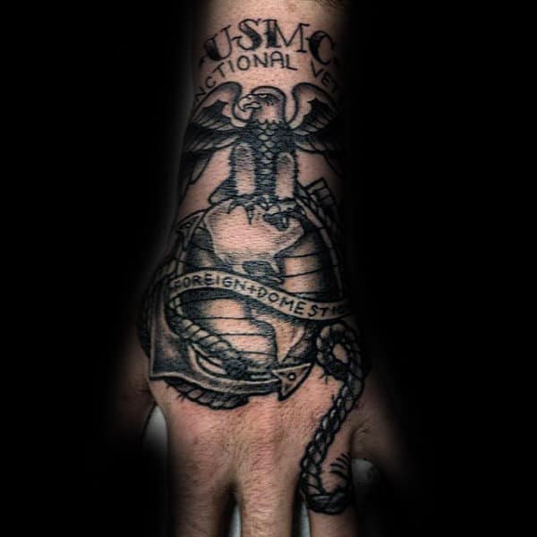 Eagle Globe  Anchor Tatto  Cool chest tattoos Usmc tattoo sleeve  Military tattoos
