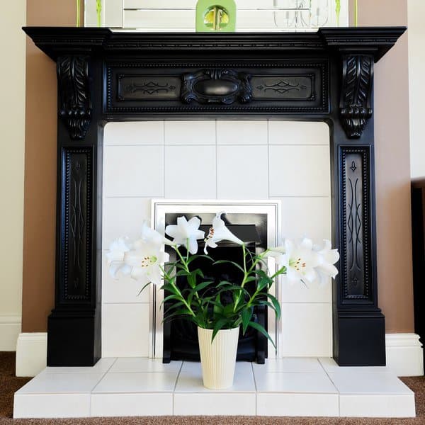 unused-fireplace-tile-design-with-flower
