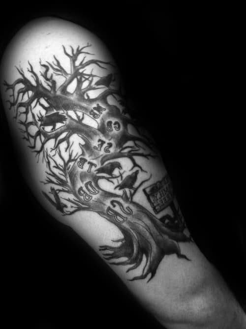 Arm Tree Tattoos For Guys