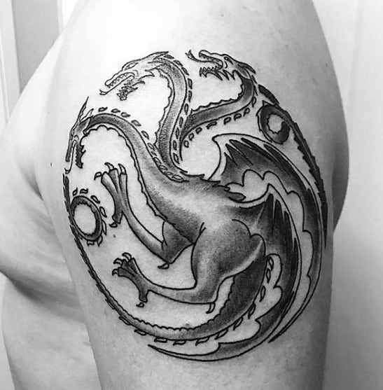 Upper Arm Game Of Thrones Tattoo Ideas For Gentlemen