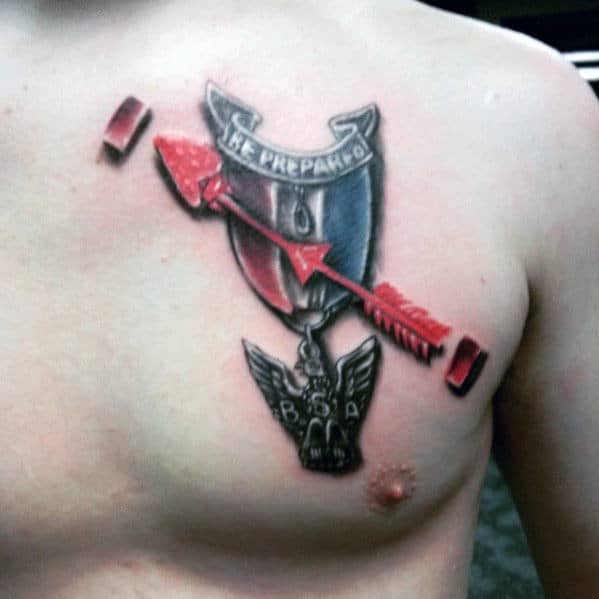 30 Eagle Scout Tattoo Designs For Men - Boy Scouts Of America