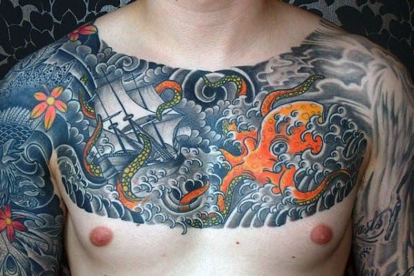 Japanese Octopus Tattoo Cover-Up Ideas - wide 7