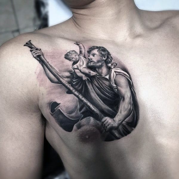 Saint Christopher  Tattoo Abyss Montreal