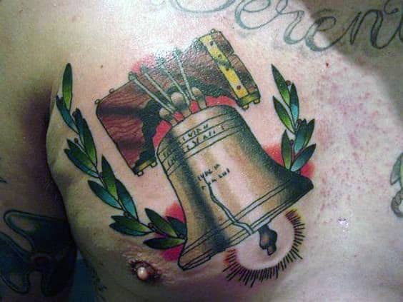 40 Liberty Bell Tattoo Designs For Men - Patriotic Ink Ideas