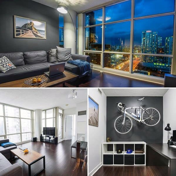 Urban Bachelor Pad Living Room Ideas