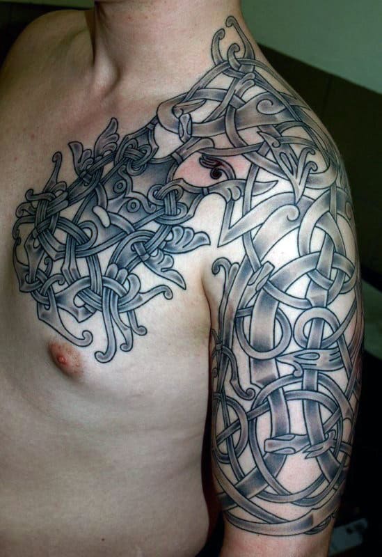 Viking Men's Celtic Tattoos On Arm