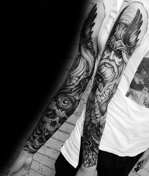 Viking Themed Awesome Big Tattoos For Men