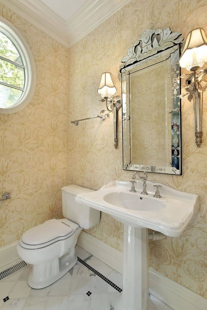 Small Bathroom Wallpaper Ideas / Wallpaper For Small Bathroom Ideas Interior Design Guides - 50 small bathroom ideas & designs to make your small bathroom seem bigger.