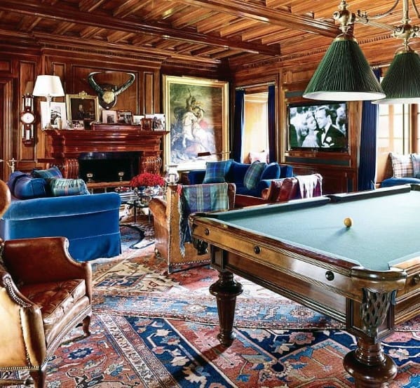 best billiards room ideas cozy fireplace billiard area 