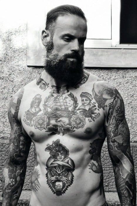 retro tattoo designs for men
