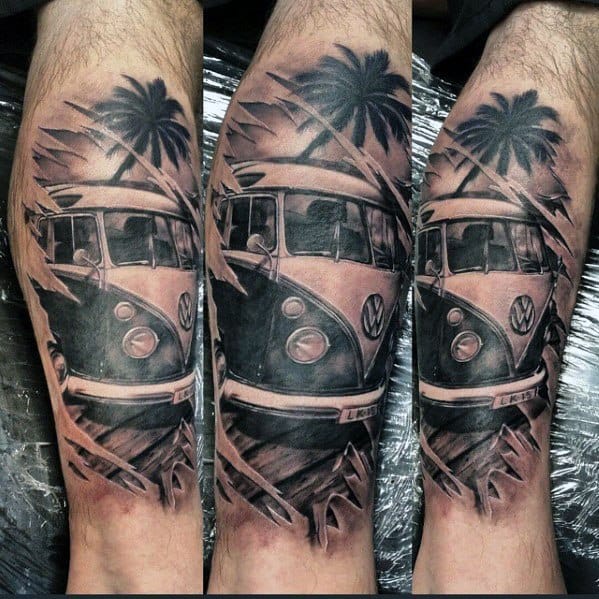 Volkswagen Wv Tattoo Ideas For Males
