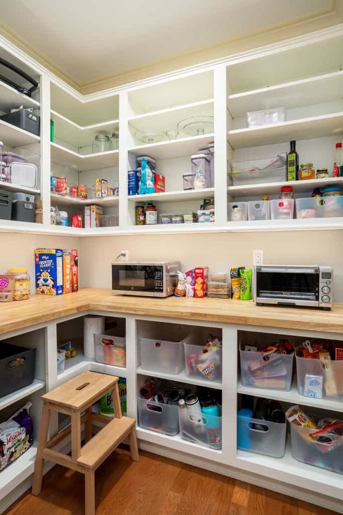 The Top 49 Pantry Shelving Ideas Home, How To Build Pantry Shelves With Countertop
