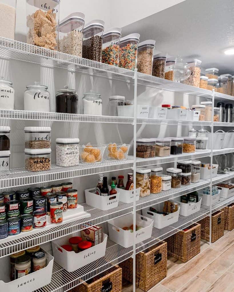 The Top 49 Pantry Shelving Ideas Home, Open Pantry Shelving