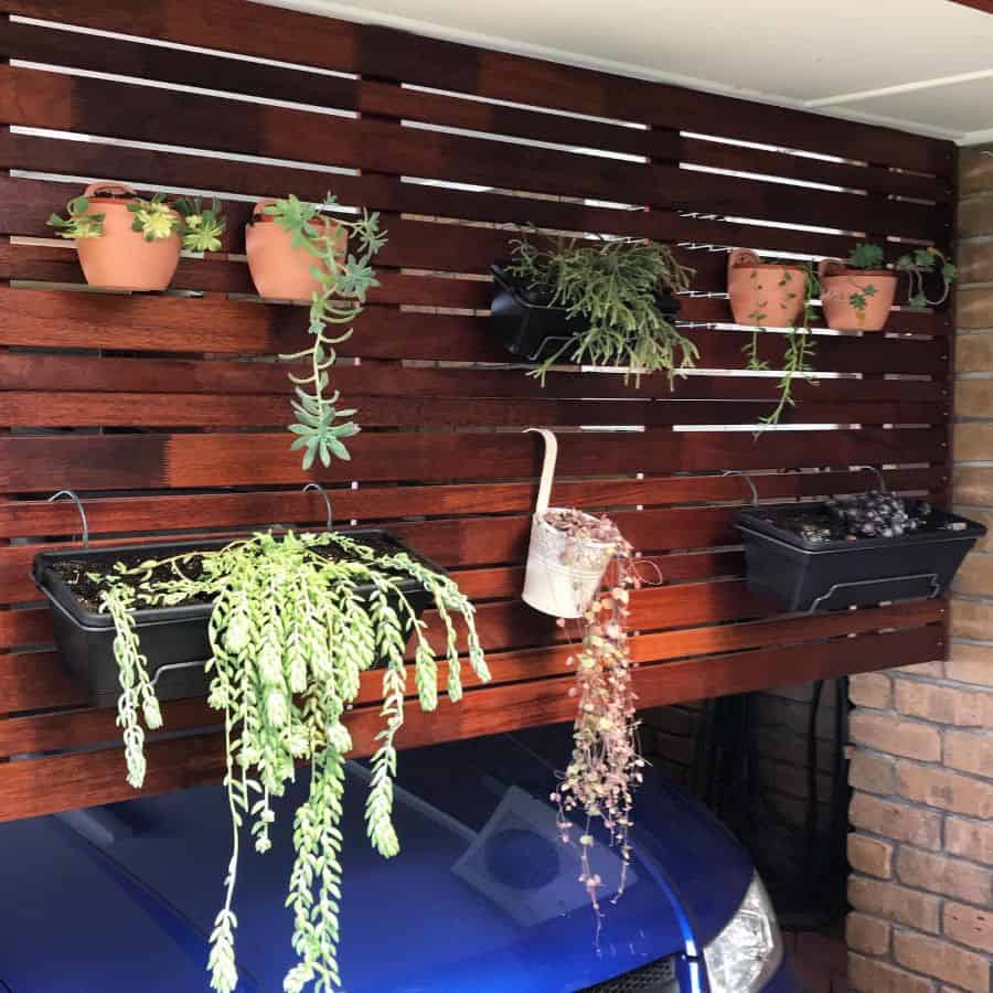 wall ideas for pot plant vertical garden 