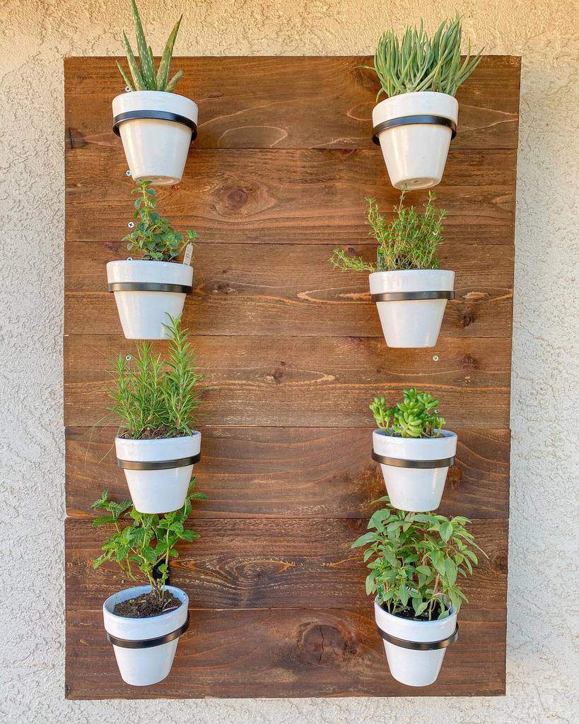 wall planter herb garden ideas holistically.aud