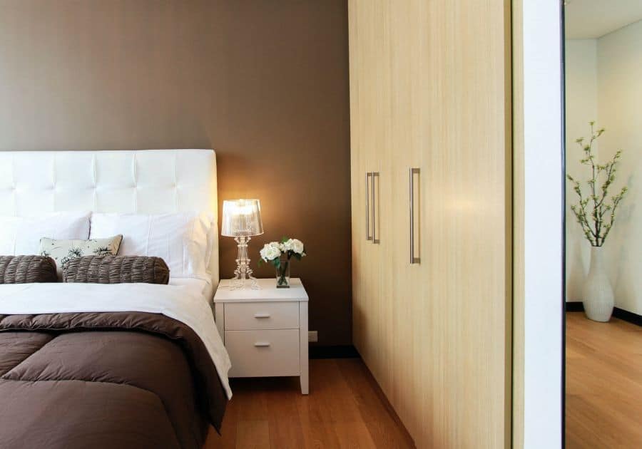 wood closet elegant bedroom