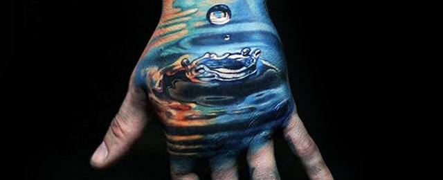 30 Water Drop Tattoo Designs For Men – Liquid Ink Ideas