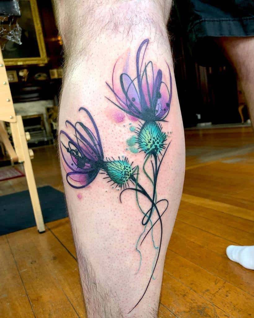 Top 65 Best Thistle Tattoo Ideas - 2021 Inspiration Guide