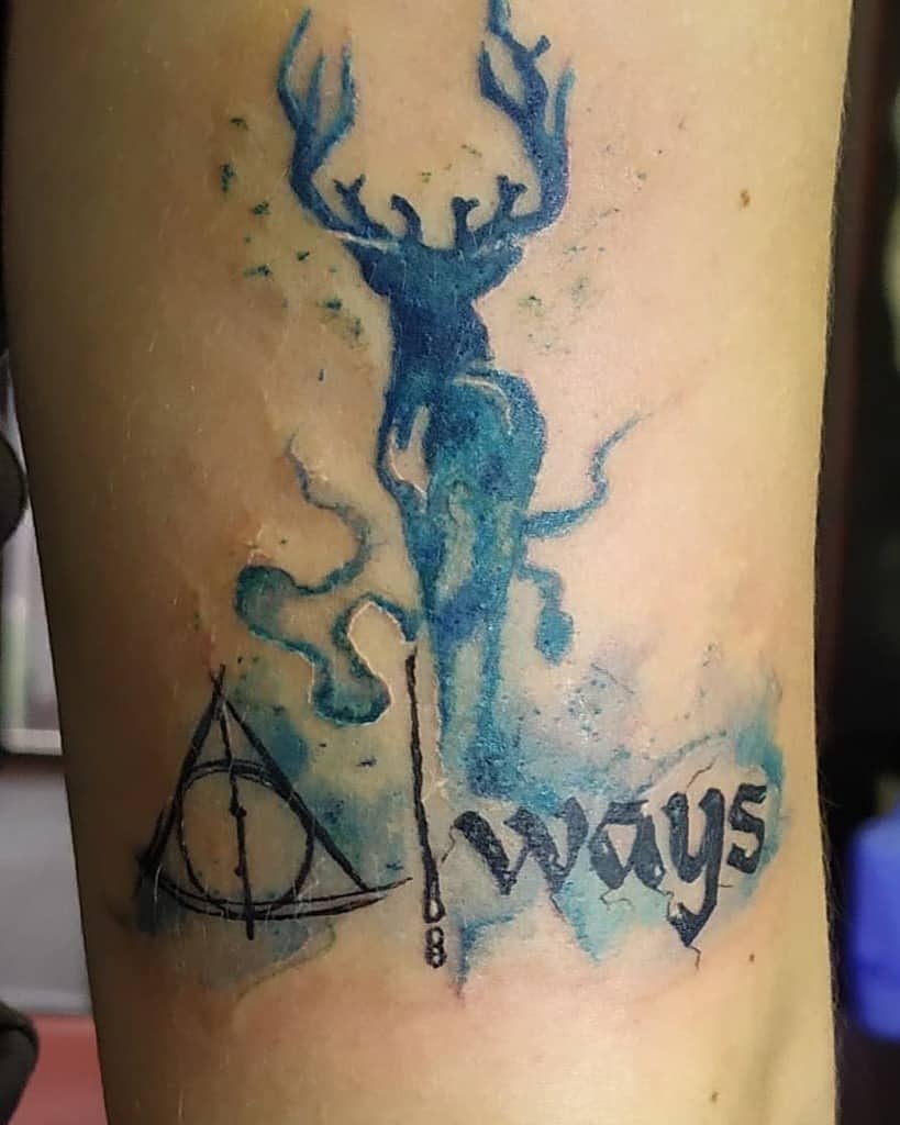 When Alan Rickman died, I decided what tattoo I wanted. I told myself that  if I still wanted it a year later, I could get it. I know it's not a  particularly