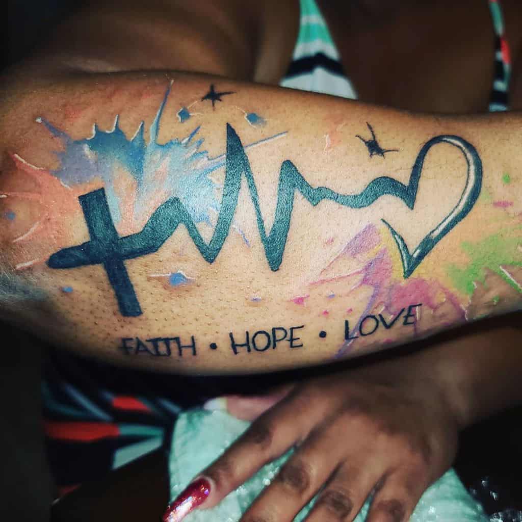 watercolor colored faith hope love tattoos god_body142