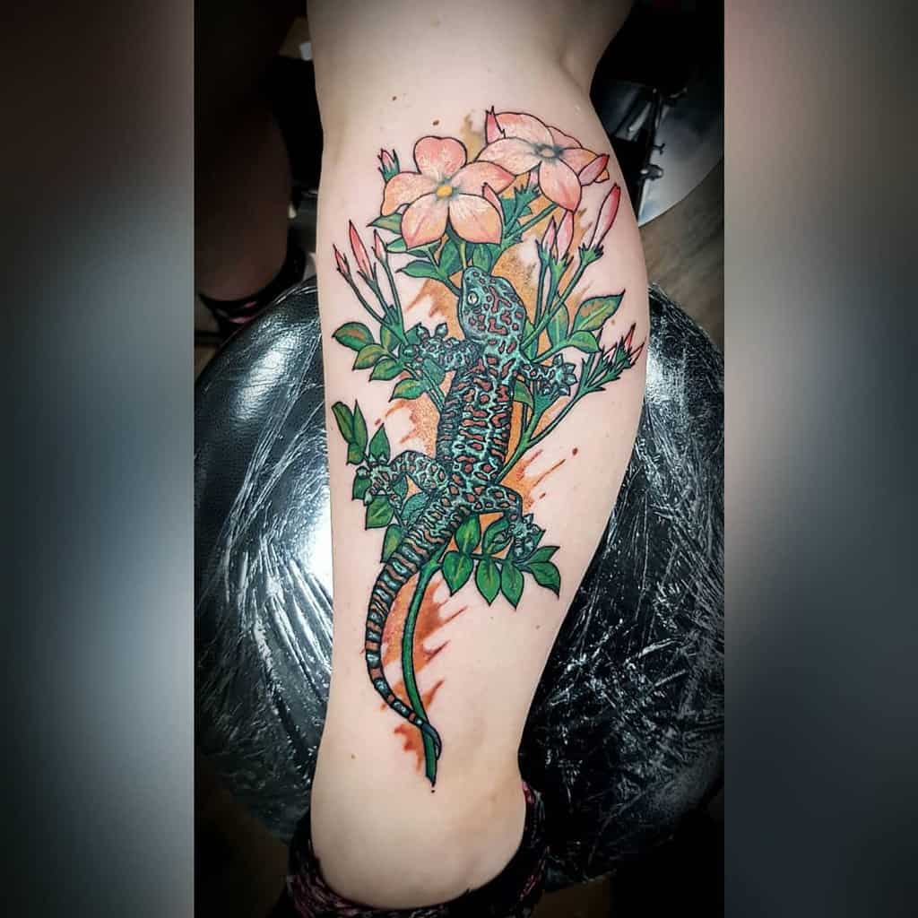 watercolor colored jasmine flower tattoos vjs_inks