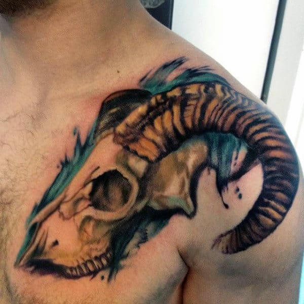 100 Goat Tattoo Designs For Men - Ink Ideas With Horns