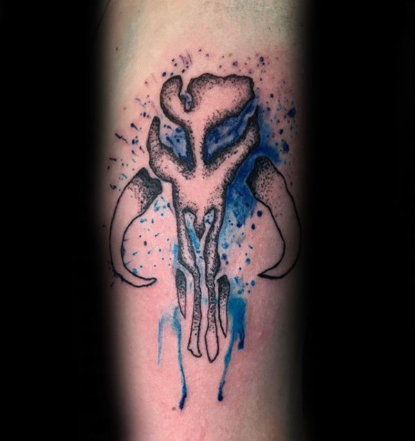 Mike Brown on Twitter BBYCGamersClub my Boba Fett Mandalorian skull  tattoo BestStarWarsFan httpstconwTOZLpJEM  X