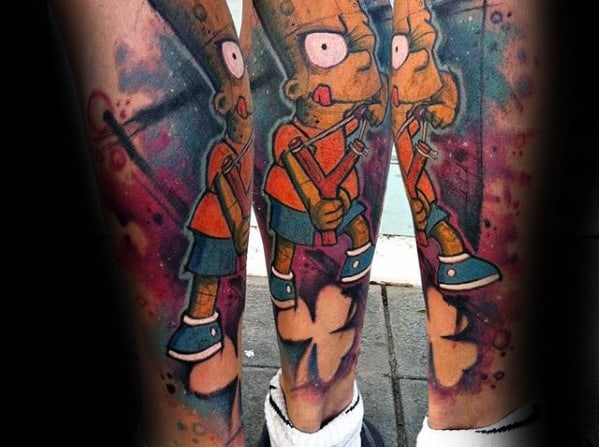 Bart Simpson tattoos by   Worlds Top Tattoo Artists  Facebook