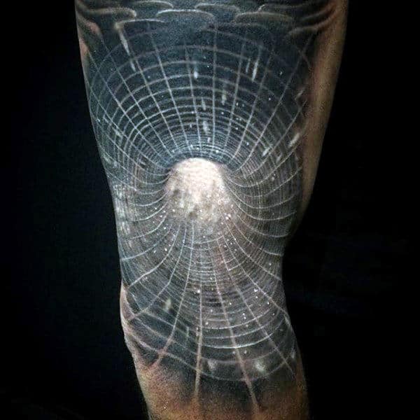 Webbed Astronomy Tattoo Male Forearms