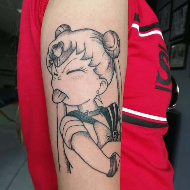 Tatouage bizarre Sailor Moon