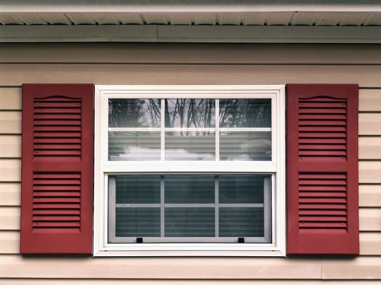 white exterior window trim for vinyl siding