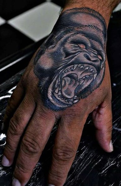 cool gorilla tattoo