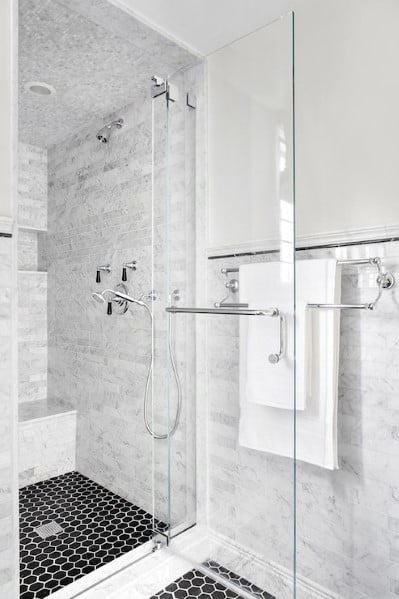 Top 50 Best Shower Floor Tile Ideas - Bathroom Flooring ...