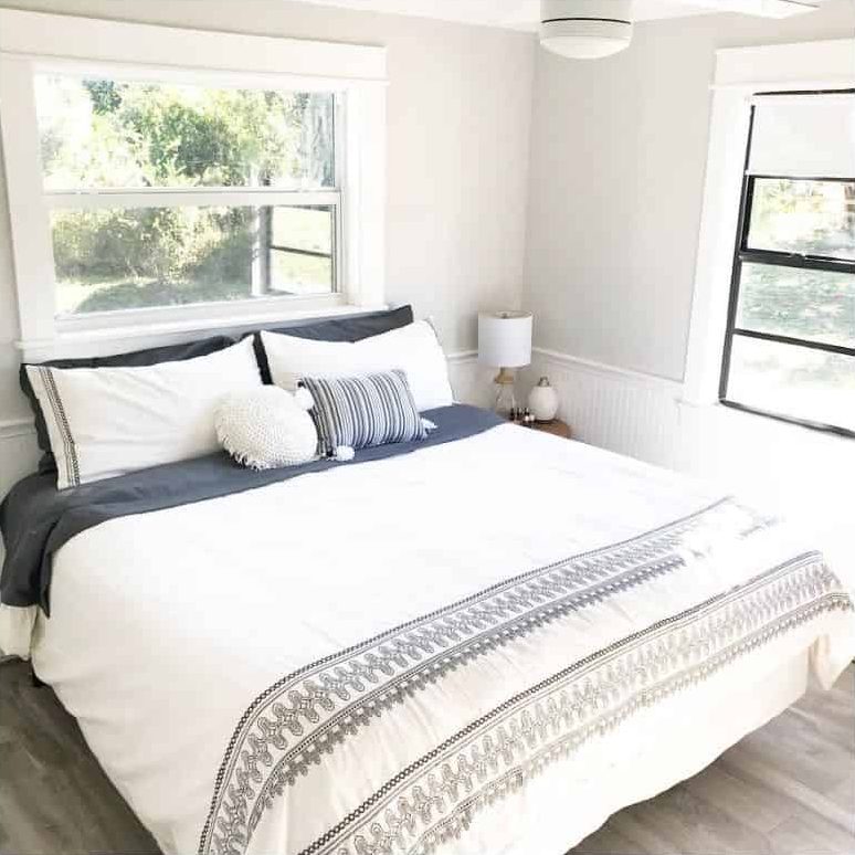 white small master bedroom 