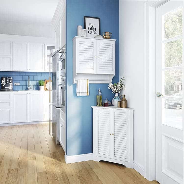 65 Best Corner Storage Cabinet Ideas, Tall Kitchen Corner Storage Cabinet