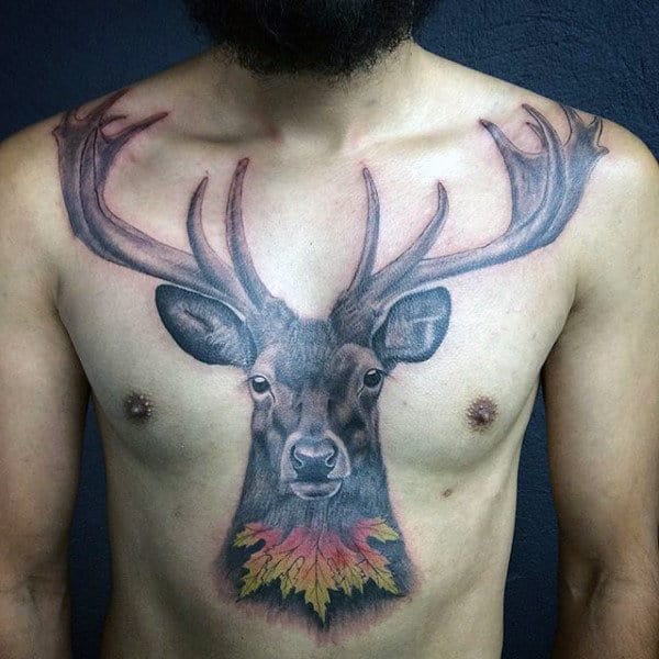 Whitetail Deer Guys Tattoo Designs