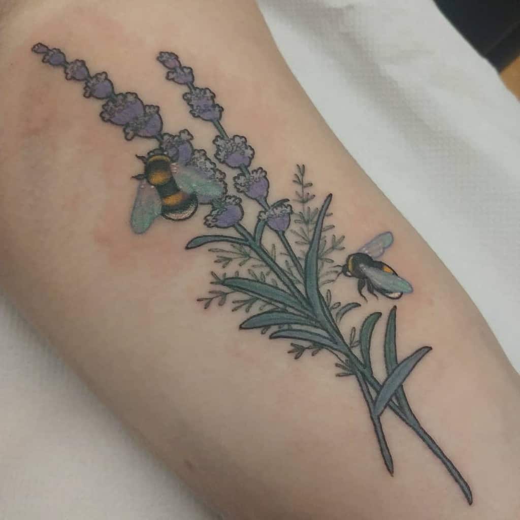 Wildflower Lavander Tattoo