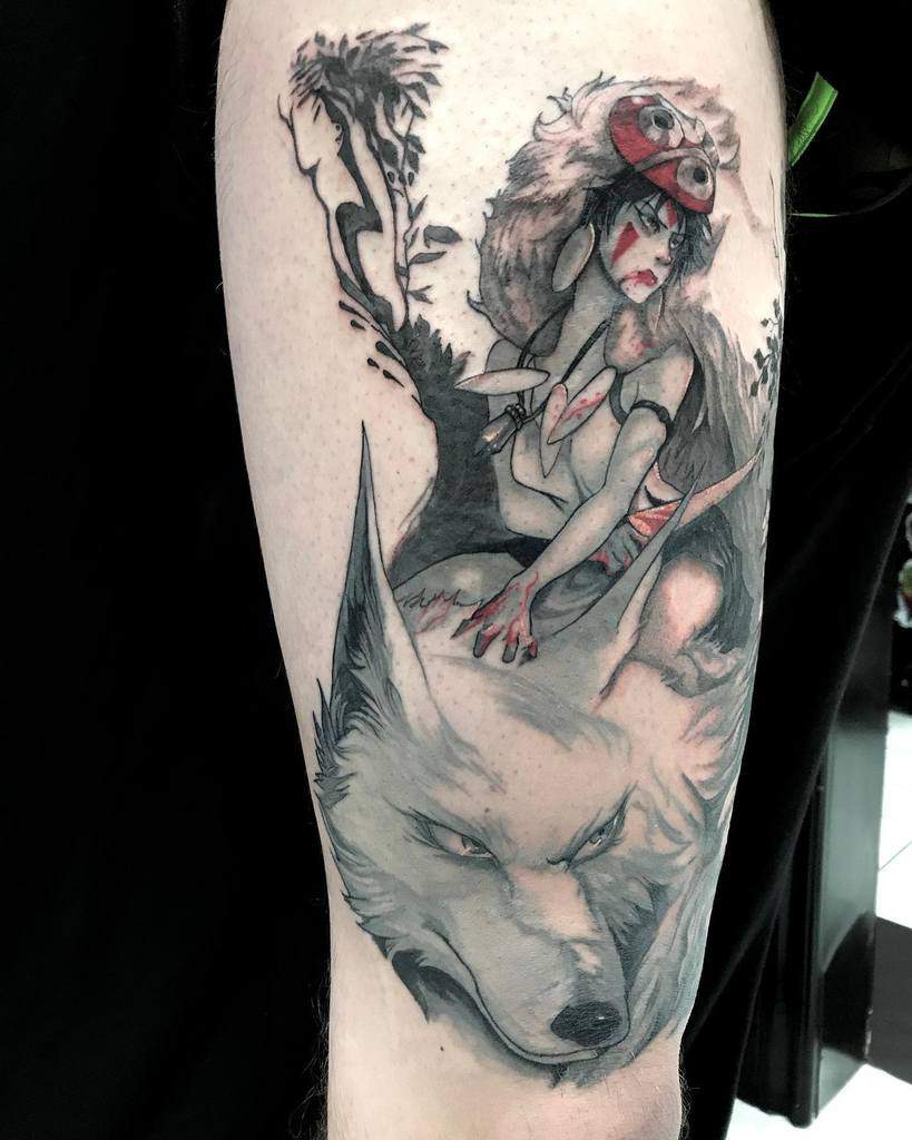 wolf-anime-japan-leg-princess-mononoke-tattoo-sketit_tattoos