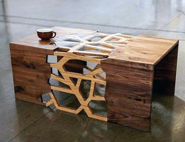 wood coffee table