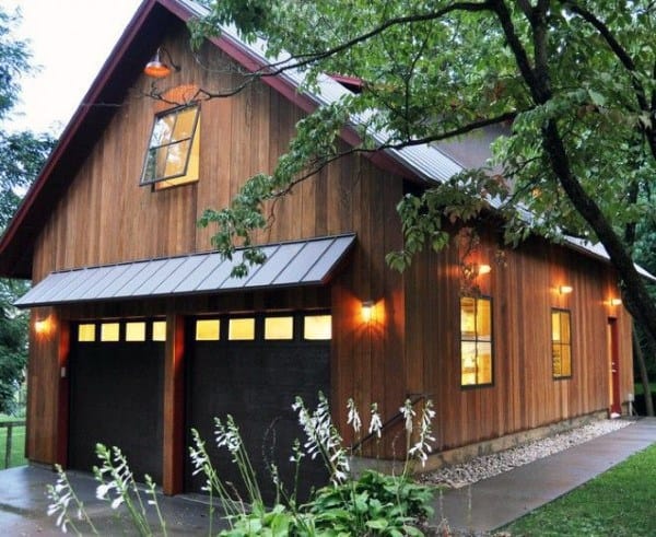 rustic cabin garage