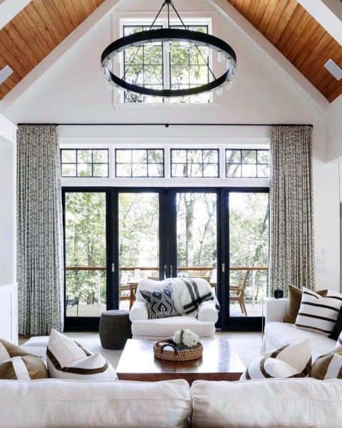 Wood Vaulted Ceiling Ideas Living Room