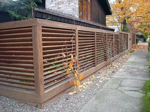 shutter-style fence 