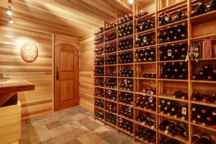 large basement wine rack 
