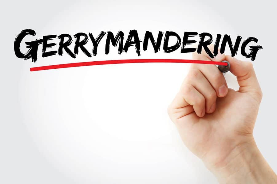 word Gerrymandering concept