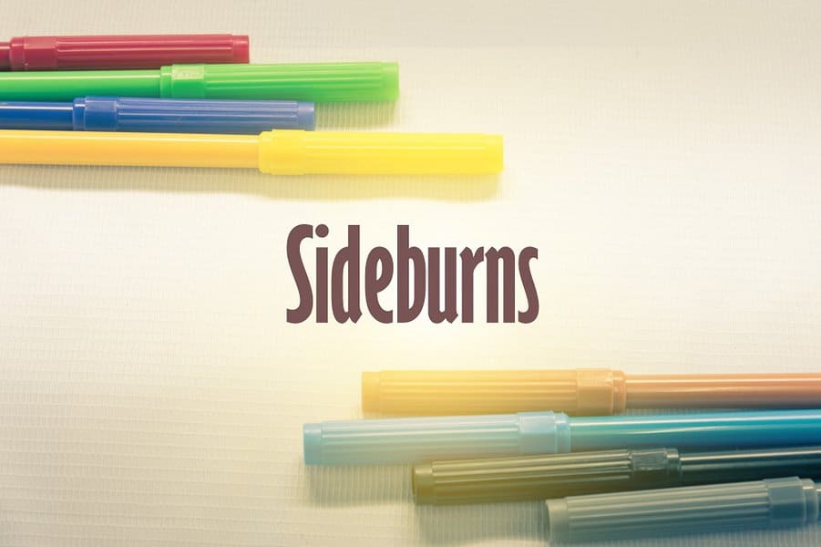 word Sideburns concept