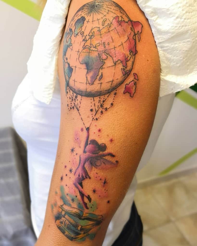 World Tetovanie Color Fairy Tattoo